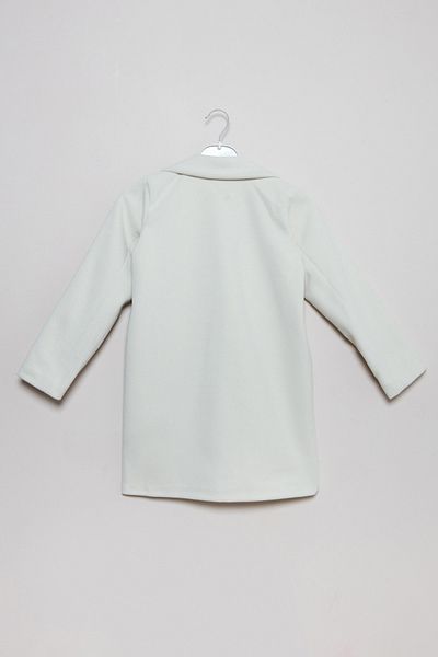 Fulla Moda Κασμίρ παλτό για κορίτσι με διπλό γιακά με κουμπί
