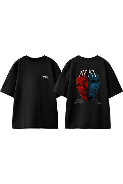 THEWERT Μπλουζάκι Heat Design με στάμπα από βαμβακερό μαύρο oversize