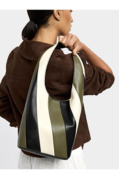 PARFOIS Çizgili Omuz Çantası