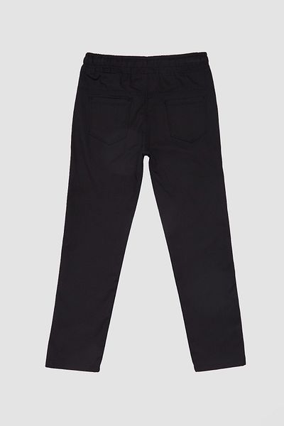 Fulla Moda Pantaloni pentru băiat din gabardină cu talie elastică 100% bumbac