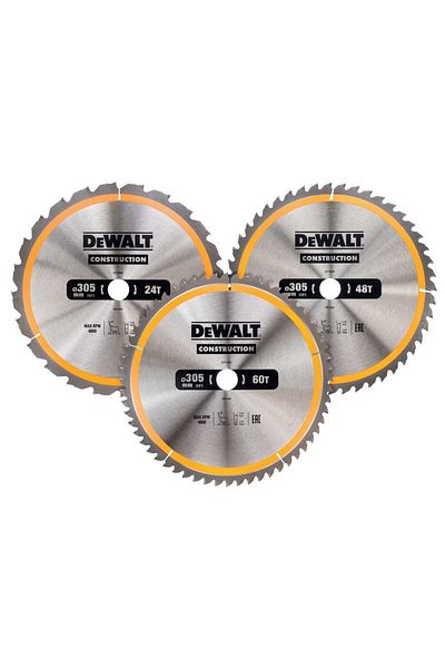 Dewalt - Circular saw blade CONSTRUCTION, 305x30x3mm, 24/48/60 teeth, 3 pieces [DT1964-QZ]