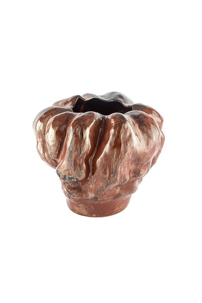 Mikasa Moor Coffee Textured Vase 35X30Cm