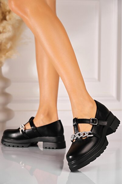 Joana Women's casual shoes in black eco-leather Merelyn