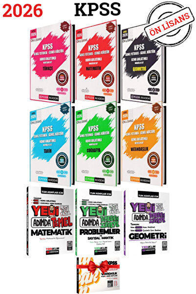 Pegem Akademi Yayıncılık 2026 KPSS GYGK Ön Lisans Konu Anlatımı+ Mehmet Bilge...
