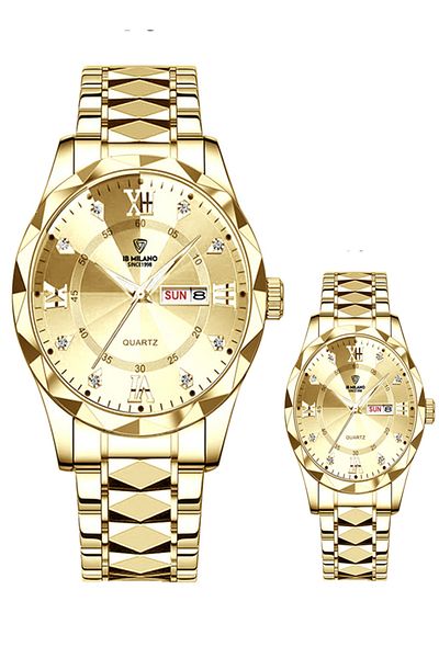 IBMILANO Elegant Waterproof Analog Couple Watch Set