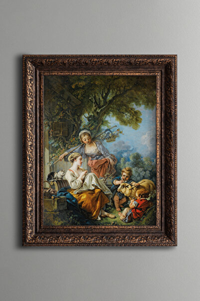 epiqart Scenă pastorală - Cadru cu model vintage