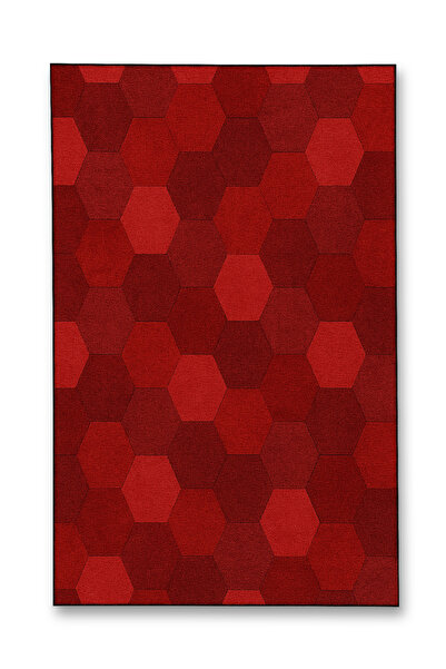 Rugs Modern Halı MOSSO Κόκκινο Χρώμα Μοντέρνα Μοτίβα Λεπτομερές Σχέδιο Υφαντή...