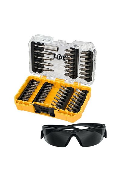 Dewalt - Bit kit 47 accessories and safety glasses [DT70703-QZ]