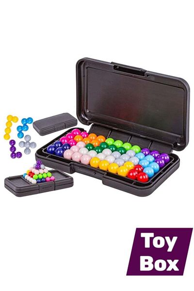 Toybox لعبة ذكاء للأطفال، ألغاز منطقية محمولة ثلاثية الأبعاد، 200 تحدي، لعبة سفر تعليمية