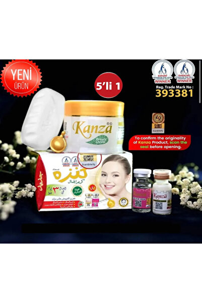 Narli KANZAA kanza ujooba cilt beyazlatıcı krem 5li set 30 ml vip