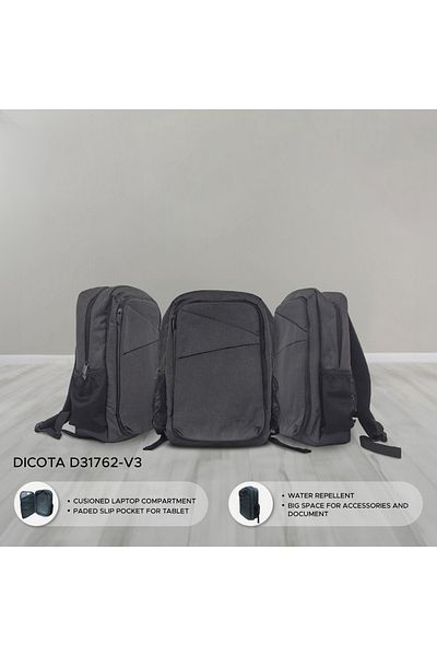Dicota D31762-V3 Laptop Bagpack Backpack Premium 15.6″ Bag with Tablet Pocket Water-Repellent