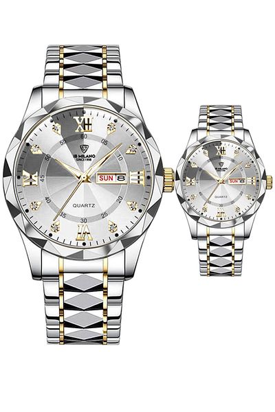 IBMILANO Elegant Waterproof Analog Couple Watch Set