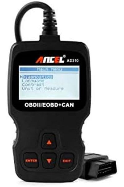 ANCEL Global Error Code Reader Tool via Car Engine OBD2 Scanner AD310 by - Black