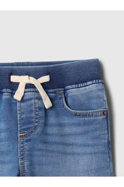GAP Erkek Bebek Mavi Pull-On Slim Sweatpant Jean Pantolon
