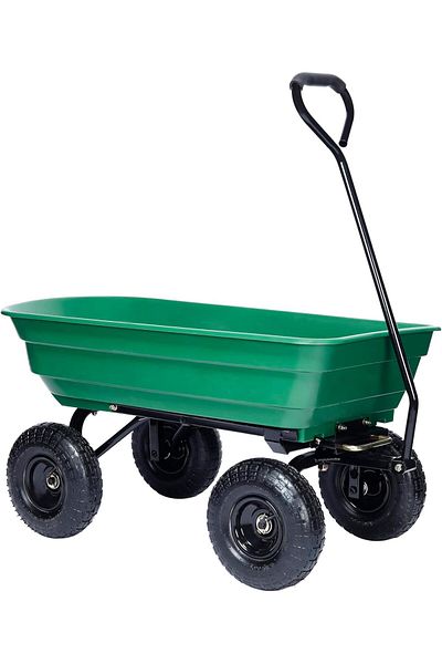 Egardenkart Heavy Duty Trolley - PVC Wheelbarrow Trolley Cart with 270kg Capacity