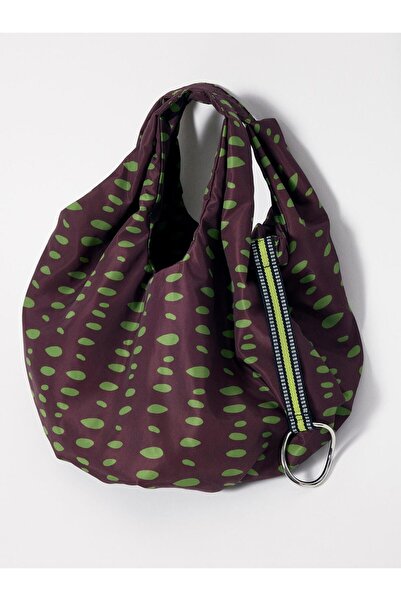 PARFOIS Baskılı Teknik Kumaş Omuz Çantası