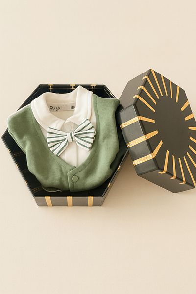 mini mia In Stylish Box, 100% Cotton Newborn 5-Piece Gift Set