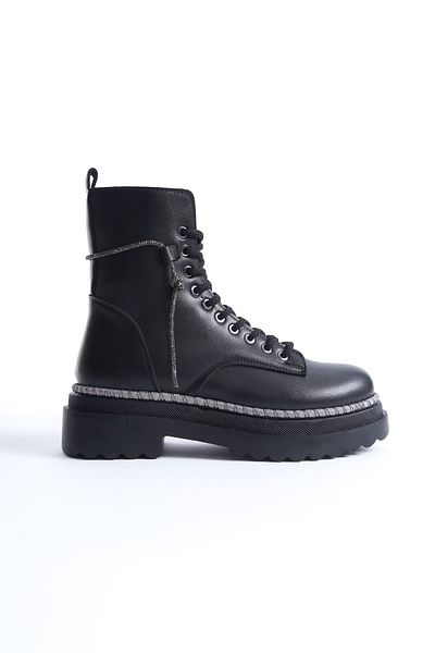ripuvainen Orlena Women's Waterproof Special Design Winter Non-Slip Thick Soled Boots - Black