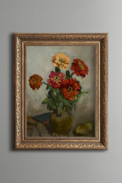 epiqart Zinnia - Vintage Patterned Frame