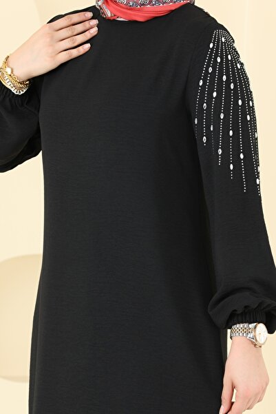 ModaMerve Taş Detay Aerobin Takım 2633SL432-MS Siyah