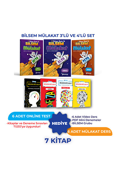 Teknookul Yayınları Tüm Sınıflar İçin Bilsem Mülakat 3'lü ve 4'lü Set