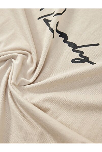 MOVİMENT Σετ ανδρικό σορτς μπεζ-μαύρο Ready με τύπωμα Alt-Top