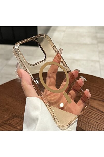 EDELFU iPhone 13 Pro (2021) Şeffaf Sert Mika iPhone Kılıf – MagSafe Uyumlu, S...