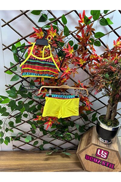 mikam KIZ ÇOCUK UYGUN ŞIK TASARIMLI BİKİNİ TAKIMI