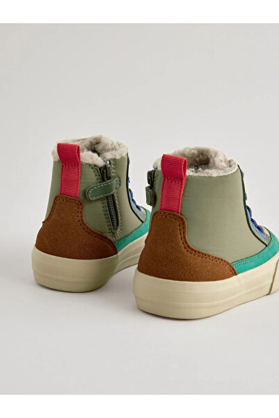 Next baby yeşil renk bloklu bot