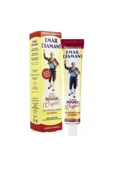 EMAIL DIAMANT Emile Diamant, toothpaste, red lipstick