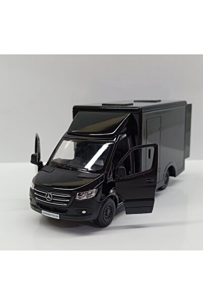 Kinsmart Dianomi 1 48 Sprinter Pickup Truck Black 14 cm Pull and Drop Framed Model