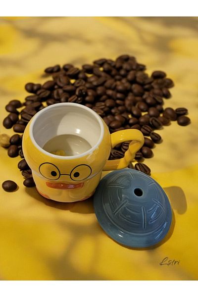 lstri Cute Duck Pattern Ceramic Mug Stylish Coffee and Tea Cup Cup 350 ml