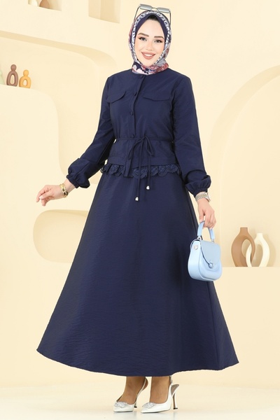 ModaMerve Güpür Detay Etekli Takım 2675SL432-MS Laci