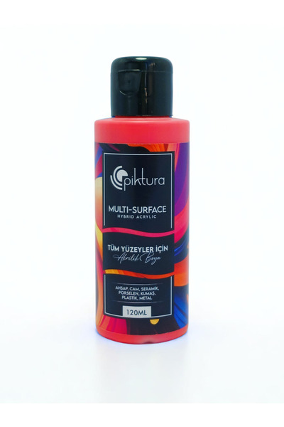 Piktura Akrilik Multisurface Boya 120ml Kırmızı