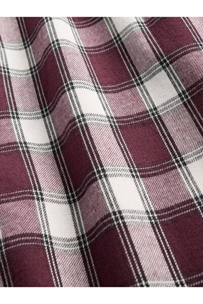 GAP Erkek Çocuk Bordo Geri Dönüştürülmüş Flannel Pijama Jogger