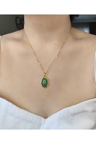 ÜMRANİKA JEWELLERY Yeşim Kolye - Doğal Taş