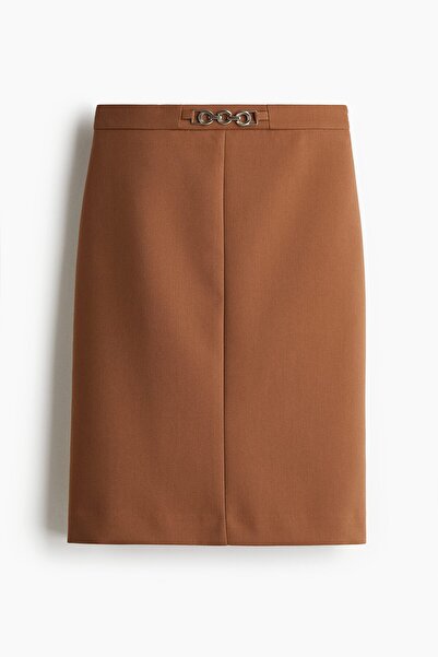 H&M Metal Detaylı Kalem Etek