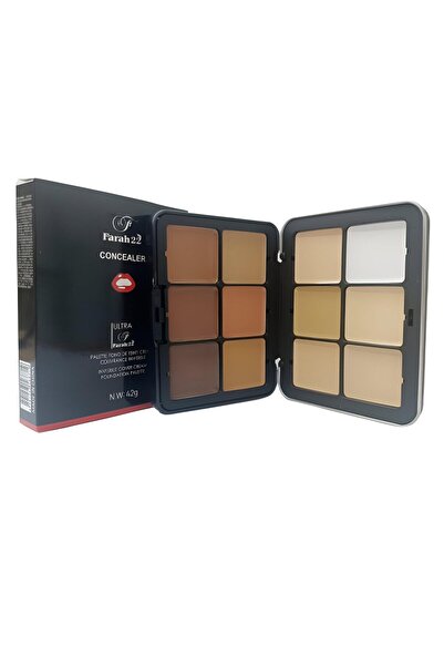 Farah22 كريم إخفاء العيوب - لوحة ألوان من 12 لونًا لتغطية مثالية