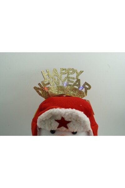 Teo Happy Newyear headband/circle, gold color, standard size,