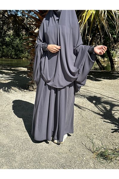 NAKŞİDİL Needle Veil Bed Sheet Medina Silk Gray