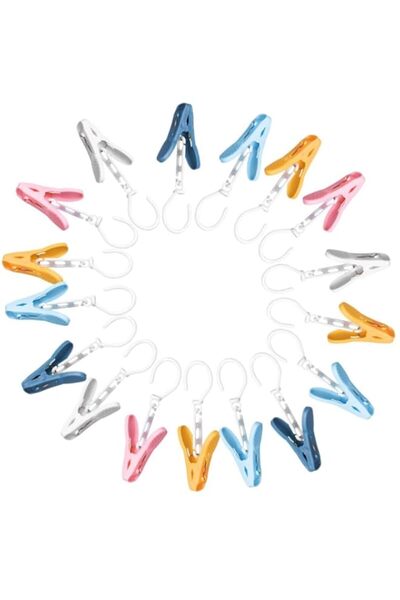 Generic 30 قطعة من مشابك الملابس البلاستيكية من NALACAL، مشابك الجوارب البلاس...
