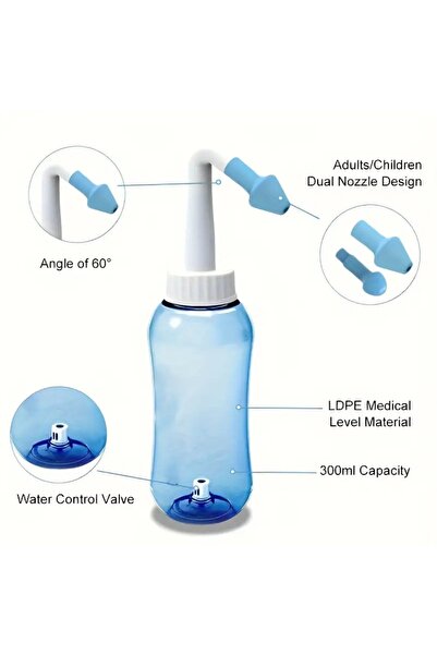 ORGANICYOU SHENZHEN 1 adet Burun Yıkama Şişesi Neti Pot Sinüs Yıkama Şişesi B...