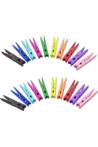 Generic KASTWAVE Clothespins, 50PCS Colored Wooden Clothespins, 2.9inch 10 Co...