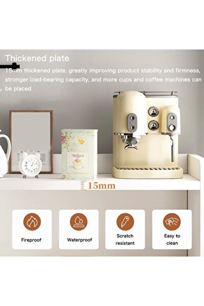 Raffine Floor standing storage rack with 2 spacious drawers and sofa side table 100x35x90 cm