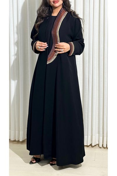 elegant veil Embroidered ceramic abaya