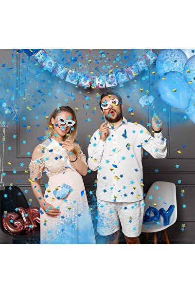 Flippy Конфети оръдие Flippy, разкриване на пол, момче или момиче, 40 см, кар...