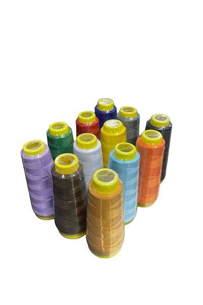 Abrar Generic 100% Spun Polyester Sewing Thread Box Of 12 Cones