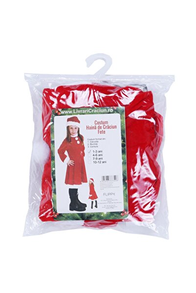 Flippy ® Girl Santa Costume, 1-3 years, 3 pieces, Velvet