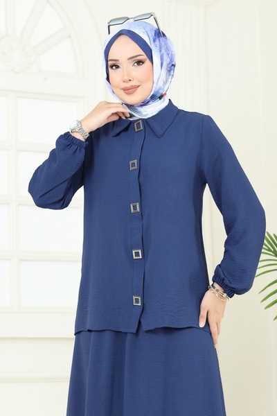 ModaMerve Çıtçıt Detay Etekli Takım 6022UZ662-MS Laci