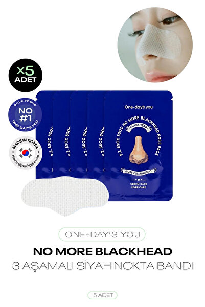 ONE DAYS YOU 3 Aşamalı Siyah Nokta Temizleyici Bant One Day’s You No More Bla...